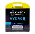 Wilkinson Rasierklingen Wilkinson Hydro 5 Rasierklingen, 5er Pack, 3-tlg., mit aufschäumenden Hautconditioner