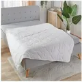 TRAUMSCHLAF Baumwollbettdecke Sommer, Füllung: 100% Baumwolle, Bezug: 100% Baumwolle, perfekte Sommerdecke aus natürlichem Material weiß 240 cm x 220 cm