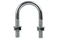 DROMET U-Bügel M8 x 35 mm 1" U-Schraube verzinkt 68 mm Höhe mit Muttern
