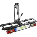 EUFAB Fahrradträger Poker-F, für Anhängerkupplung, 2 Fahrräder / 2 E-Bikes, abklappbar, abschließbar