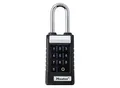 Masterlock Vorhängeschloss mit Bluetooth®, mit verlängertem Bügel, schwarz