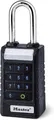 Master Lock 6400EURLJENT Bluetooth Vorhängeschloss für Unternehmen und Industrie [Bluetooth kompatibel mit Smartphone] [Länger Bügel] [Wetterfest] Schwarz