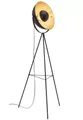 Briloner Steh Stand Lampe Leuchte SAND Retro schwarz-gold 148x34,5x58cm