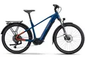 Haibike Trekking 4 High | Trekking E-Bike | 27,5" | 720Wh Yamaha PW-S2 | blau / orange / silber Größe: 45 cm