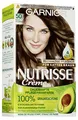 Garnier Nutrisse Creme / Pflegende Intensive-Coloration mit Fruchtöl / 100% Grauhaarabdeckung /mit Avocadoöl/ Mocca 50 (Hell-Braun