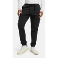 Indicode Stoffhose Herren INPillus Jogger-Pant mit elastischem Bund und Kordelzug schwarz L