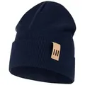 Smarilla Jerseymütze Jungen Mütze Beanie Übergangsmütze gerippt breiter Bund blau 50/52