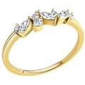 CELESTA Fingerring 375/- Gelbgold Zirkonia gelb 060 (19,1)