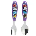 STOR Kinderbesteck Set 2-teilig Minnie Maus Edelstahl Gabel und Löffel mit dekoriertem Griff BPA-frei für Kinder