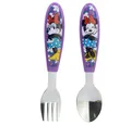 Stor Kinderbesteck 2 tlg. Minnie Maus Kinder Besteck Gabel + Löffel Metall Kinderbesteck, 1 Personen