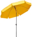 Schneider 753-04 Sonnenschirm Aquila, goldgelb, 200 cm rund, Gestell Stahl, Bespannung Polyester, 4.6 kg
