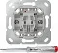 GIRA Wippschalter Einsatz 310600 | Wechselschalter Unterputz IP20 | 10AX 250V | Steckklemme | optional beleuchtbar