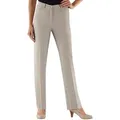 Webhose CLASSIC, Damen, Gr. 38, Normalgrößen, grau (stein), 95% Polyester, 5% Elasthan, unifarben, lang, Hosen