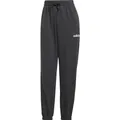 Adidas Damen Essentials LINEAR French Terry Cuffed Pants, Black/White, XS (XS) (JC5948)