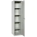 SimonRack Metallschrank 1 Tür 4 Fachböden Zerlegt GRAU 1800x400x400 mm (Höhe x Länge x Breite)