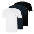 BOSS Herren Classic T-Shirts Kurzarm Shirts Pure Cotton V-Neck 3er Pack, Farbe:Mehrfarbig, Artikel:-984 Navy/White/Black, Größe:L