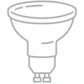 LED-Leuchtmittel, GU10, 6,2 Watt NPS warmweiß, 5.4 cm