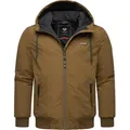 Ragwear Winterjacke Maddy stylische Herren Outdoorjacke mit großer Kapuze braun L (50)