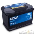 EXIDE AUTOBATTERIE 12V 74Ah STARTERBATTERIE 680A EB740 EXCELL