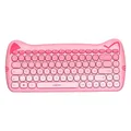 Tastatur Maus Set Kombi Funk 2,4GHz Kinder kindgerecht pink QWERTZ