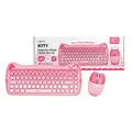 2,4GHz Tastatur und Maus Set kabellos Layout QUERTZ Funk 1600 DPI kindgerecht Pi