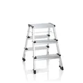 hjh OFFICE Klappleiter SOLID IV Aluminium