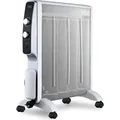 Trebs 99400 Mobiler Mica Heizelement-Heizofen auf Rollen - Weiß - Grau