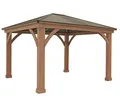 Pavillon Holzpavillon Gartenpavillon Westmann Gartenhaus Holz Überdachung 12x14m