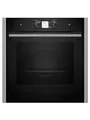 NEFF B64FT33N0, N 90, Einbau-Dampfbackofen, Integrierbarer Backofen 60 x 60cm, Slide&Hide, Full Touch TFT-Display, Multipoint Bratenthermometer, Soft Open & Close, Schwarz