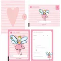Nova MD 12 Einladungskarten Geburtstag Mädchen (Feen). Handgemachte Einladungskarten Kindergeburtstag incl. (A6, Kariert, Harter Einband) (35221340)