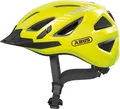 ABUS Stadthelm Urban-I 3.0 - Fahrradhelm mit Rücklicht, chirm und Magnetverschluss - für Damen und Herren - Gelb, Größe XL (61-65 cm)