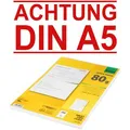 Sigel Kopierpapier LP 202, A4, perforiert auf A5, 80g/qm, weiß, 100 Blatt