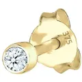 Elli DIAMONDS Single Stecker Diamant (0.03ct) Basic 375 Gelbgold OneSize Damen 