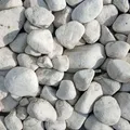 Carrara Marmor Zierkies Marmorkies weiß, rund 40-60mm Marmorsteine Kies 25kg