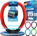 NEXTCOVER Fahrradschloss mit Zahlencode Zahlenschloss Bike Lock Kettenschloss