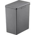 PROREGAL Moderner Quadratischer Abfalleimer Mit Touch Bar Deckel 20 Liter HxBxT 40 x 20,6 x 32,5 cm Grau