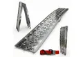 Grafner Auffahrrampe Auffahrrampe Aluminium Verladerampe klappbar 226x29,5cm 340kg, Belastbar bis 340 kg, klappbar
