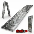 Grafner Auffahrrampe Alu max. 340kg Rampe Klappbar Verladerampe 340kg 226x29,5cm