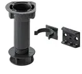 Hettich 4x Sockelverstellfuß Möbelfuß max 200kg Kunststoff schwarz Clips 9219628