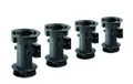 Hettich Sockelverstellfuß-Set Kunststoff 25 x 100-120 mm schwarz  Möbelfuß