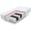 Taschenfederkernmatratze MEMORYDUO 90x200, 140x200, 180x200 cm & weitere Größen, FDM, 27 cm hoch, (Matratze Visco Memory, Allergiker geeignet), Wendematratze mit zwei unterschiedlich festen Liegeseiten 90 cm x 200 cm x 27 cm