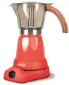 Jocca elektrische Espresso Kaffeemaschine in Rot für 6 Tassen Frühstück