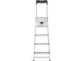 Stufen-Stehleiter Hailo L60 StandardLine, EN 131, mit Multifunktionsschale & Gelenkschutz, bis 150 kg, 4 Stufen