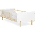 Homestyle4u Kinderbett 90x200 mit Raufallschutz Lattenrost Weiß 2604