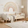 Kinderbett 90x200 Rausfallschutz | Einzelbett Lattenrost | Holzbett Homestyle4u