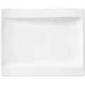 Villeroy & Boch Dessertteller New Wave, Weiß, Keramik, Uni, rechteckig, 18x15 cm, Essen & Trinken, Geschirr, Teller, Kuchenteller