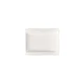 Villeroy und Boch NewWave Brotteller, 18 x 15 cm, Premium Porzellan, Weiß