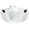 Acquavapore - Whirlpool Pool Badewanne Eckwanne Wanne W70h 150x150cm Mit Tür Walk-in-pool Passive Schlauch-reinigung