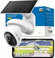 Tapo C660 KIT 4K 360° Solar Überwachungskamera Außen, Akku 10000 mAh, Farbnachtsicht, Dual-Band WLAN, KI-Erkennung, Licht & Ton Alarm, Lokale Speicherung über microSD oder Tapo H500