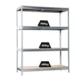 PROREGAL® Schwerlastregal Schwerlastregal Wood Yeti Four, HxBxT 200x120x45cm, Verzinkt